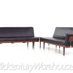 Peter Hvidt and Orla Molgaard-nielsen Mid Century Minerva Danish Teak Sectional Sofa and Table Set