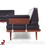 Peter Hvidt and Orla Molgaard-nielsen Mid Century Minerva Danish Teak Sectional Sofa and Table Set