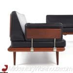 Peter Hvidt and Orla Molgaard-nielsen Mid Century Minerva Danish Teak Sectional Sofa and Table Set