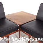 Peter Hvidt and Orla Molgaard-nielsen Mid Century Minerva Danish Teak Sectional Sofa and Table Set