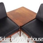 Peter Hvidt and Orla Molgaard-nielsen Mid Century Minerva Danish Teak Sectional Sofa and Table Set