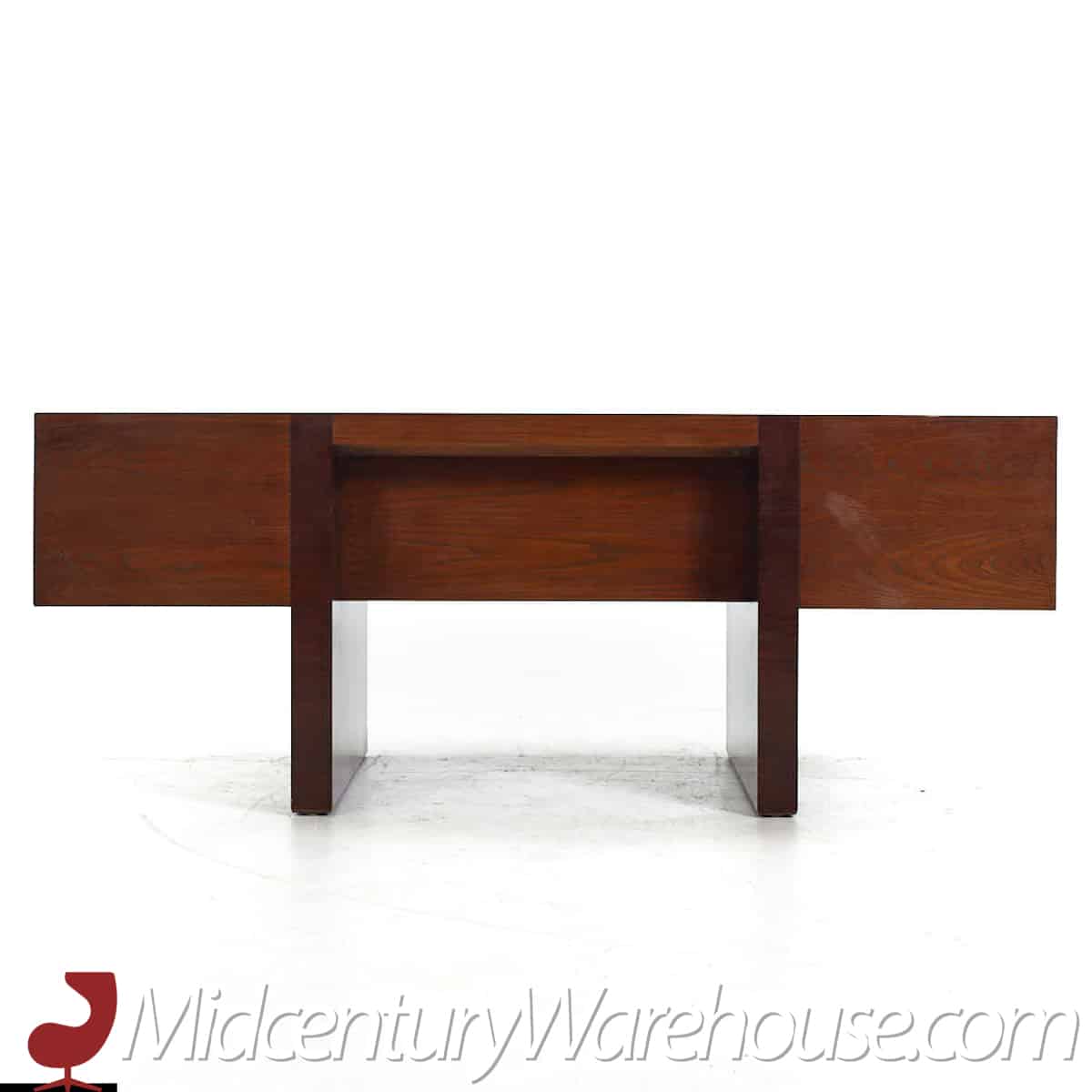 Roger Sprunger for Dunbar Mid Century Ebonized Oak Executive Desk