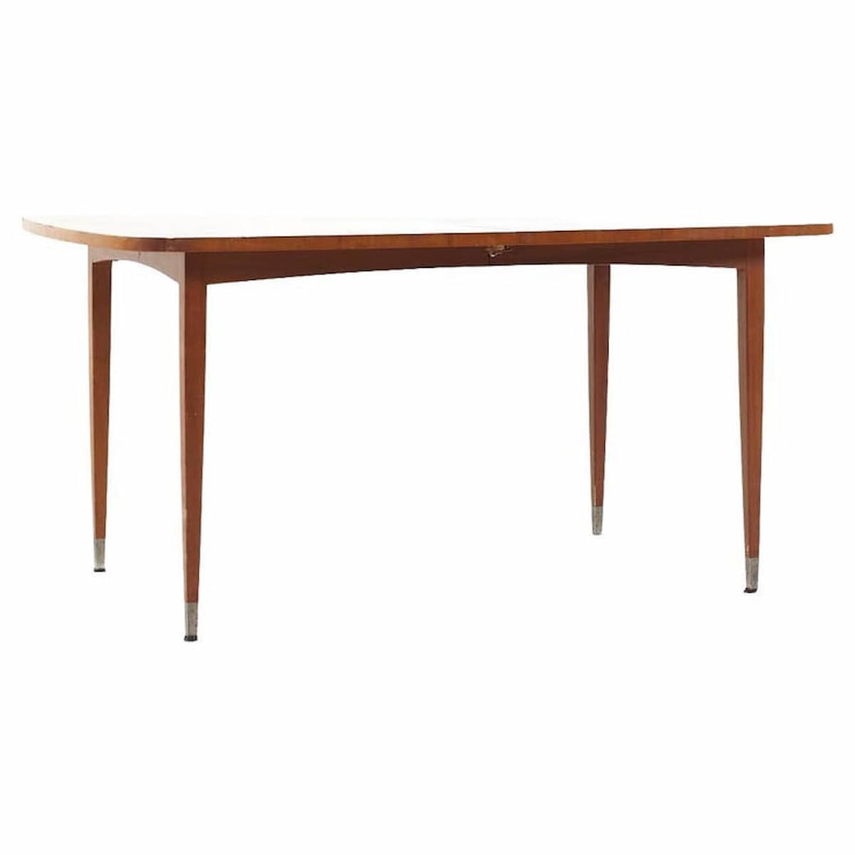 Sligh Mid Century Expanding Walnut Dining Table with 3 Leaves