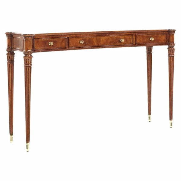 theodore alexander mid century console table