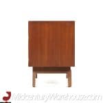 Young Manufacturing Mid Century Walnut and Burlwood Nightstands - Pair