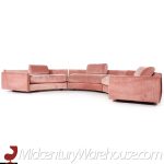 adrian pearsall for craft associates mid century half circle sectional sofa