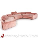 adrian pearsall for craft associates mid century half circle sectional sofa