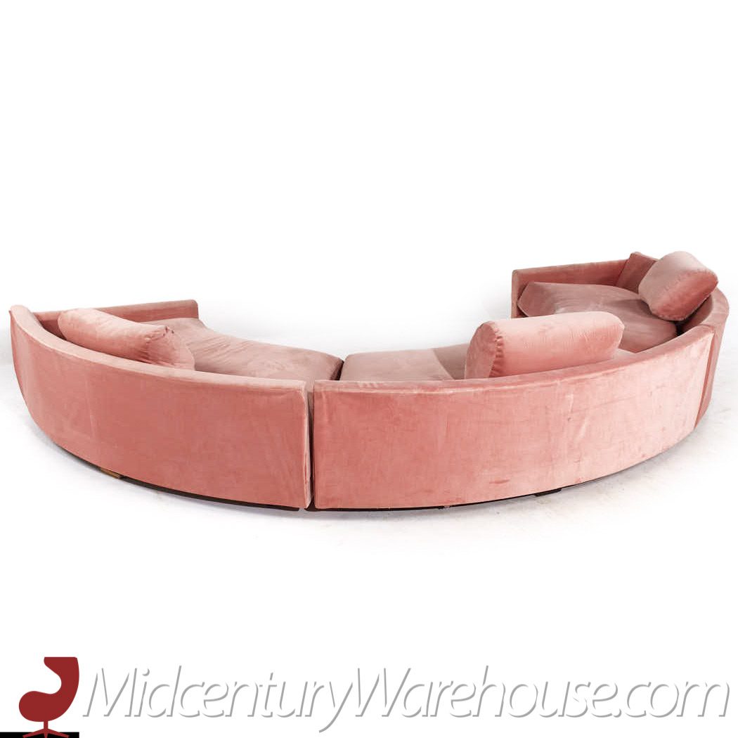 adrian pearsall for craft associates mid century half circle sectional sofa