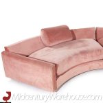 adrian pearsall for craft associates mid century half circle sectional sofa