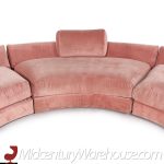 adrian pearsall for craft associates mid century half circle sectional sofa