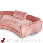 adrian pearsall for craft associates mid century half circle sectional sofa