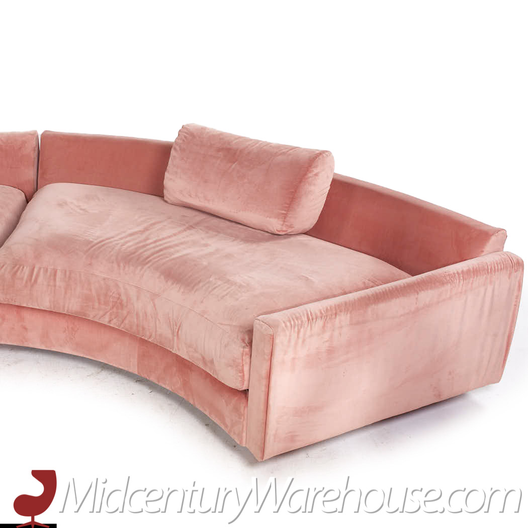 adrian pearsall for craft associates mid century half circle sectional sofa