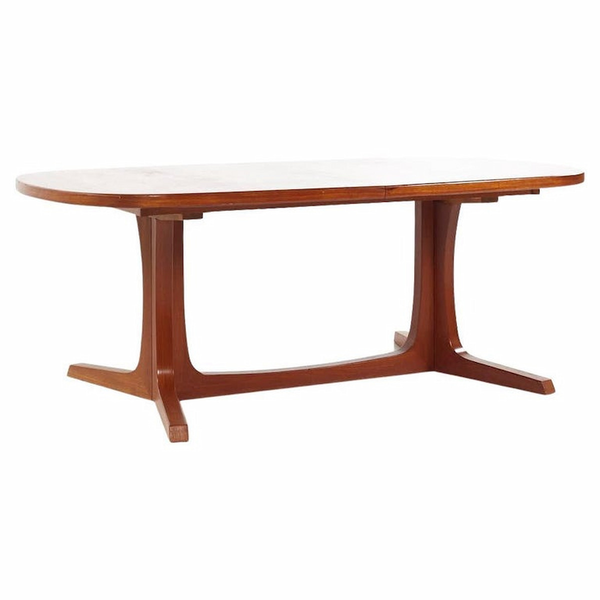 Gudme Mobelfabrik Mid Century Teak Expanding Dining Table with 2 Leaves