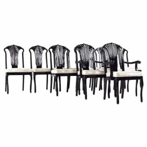 Ipf International Furniture Art Deco Style Dining Chairs - Set of 12