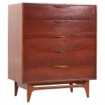Lane Perception Mid Century Walnut Highboy