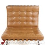 Mies Van Der Rohe for Knoll Mid Century Barcelona Lounge Chairs - Pair