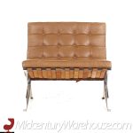 Mies Van Der Rohe for Knoll Mid Century Barcelona Lounge Chairs - Pair