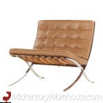 Mies Van Der Rohe for Knoll Mid Century Barcelona Lounge Chairs - Pair