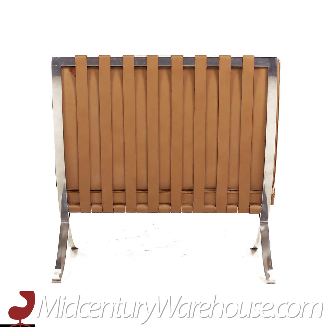 Mies Van Der Rohe for Knoll Mid Century Barcelona Lounge Chairs - Pair