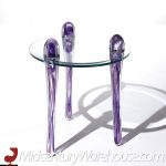 Murano Postmodern Italian Glass Side Table
