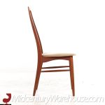 niels koefoeds hornslet eva mid century danish teak dining chairs - set of 8