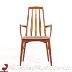 niels koefoeds hornslet eva mid century danish teak dining chairs - set of 8
