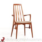 niels koefoeds hornslet eva mid century danish teak dining chairs - set of 8