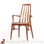 niels koefoeds hornslet eva mid century danish teak dining chairs - set of 8