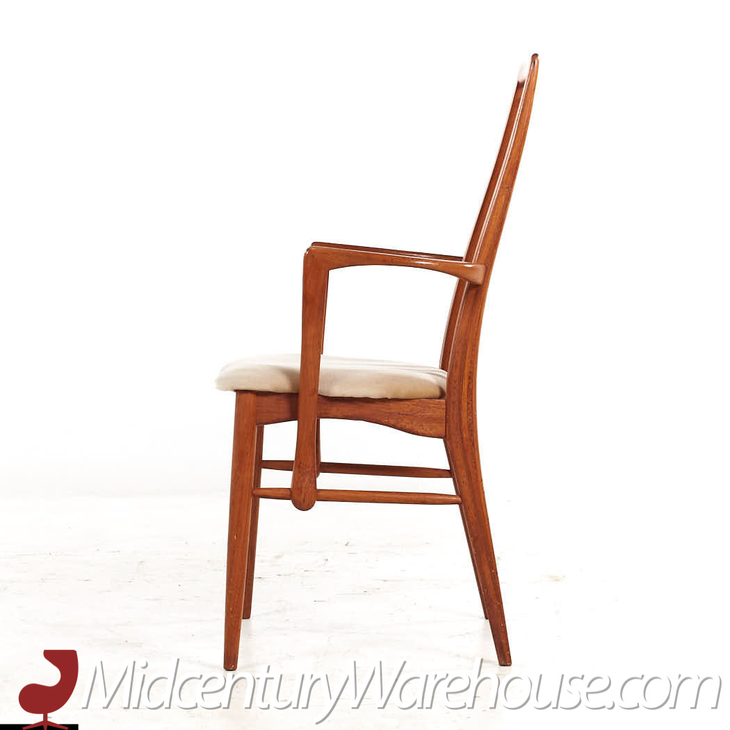 niels koefoeds hornslet eva mid century danish teak dining chairs - set of 8