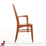 niels koefoeds hornslet eva mid century danish teak dining chairs - set of 8