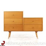 Paul Mccobb for Planner Group Mid Century Bench and Chest of Drawers