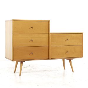 paul mccobb for planner group mid century bench and chest of drawers