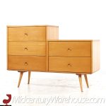 Paul Mccobb for Planner Group Mid Century Bench and Chest of Drawers