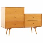 Paul Mccobb for Planner Group Mid Century Bench and Chest of Drawers