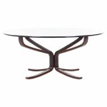 Sigurd Ressell for Vatne Mobler Mid Century Danish Round Coffee Table