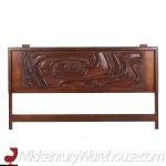 Witco Style Pulaski Oceanic Mid Century King Headboard Headboard