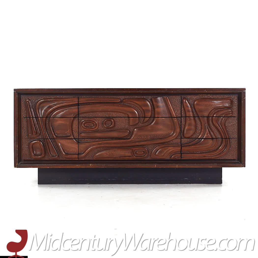 Witco Style Pulaski Oceanic Mid Century Lowboy Dresser