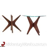 Adrian Pearsall for Craft Associates Walnut Jacks Side Tables - Pair