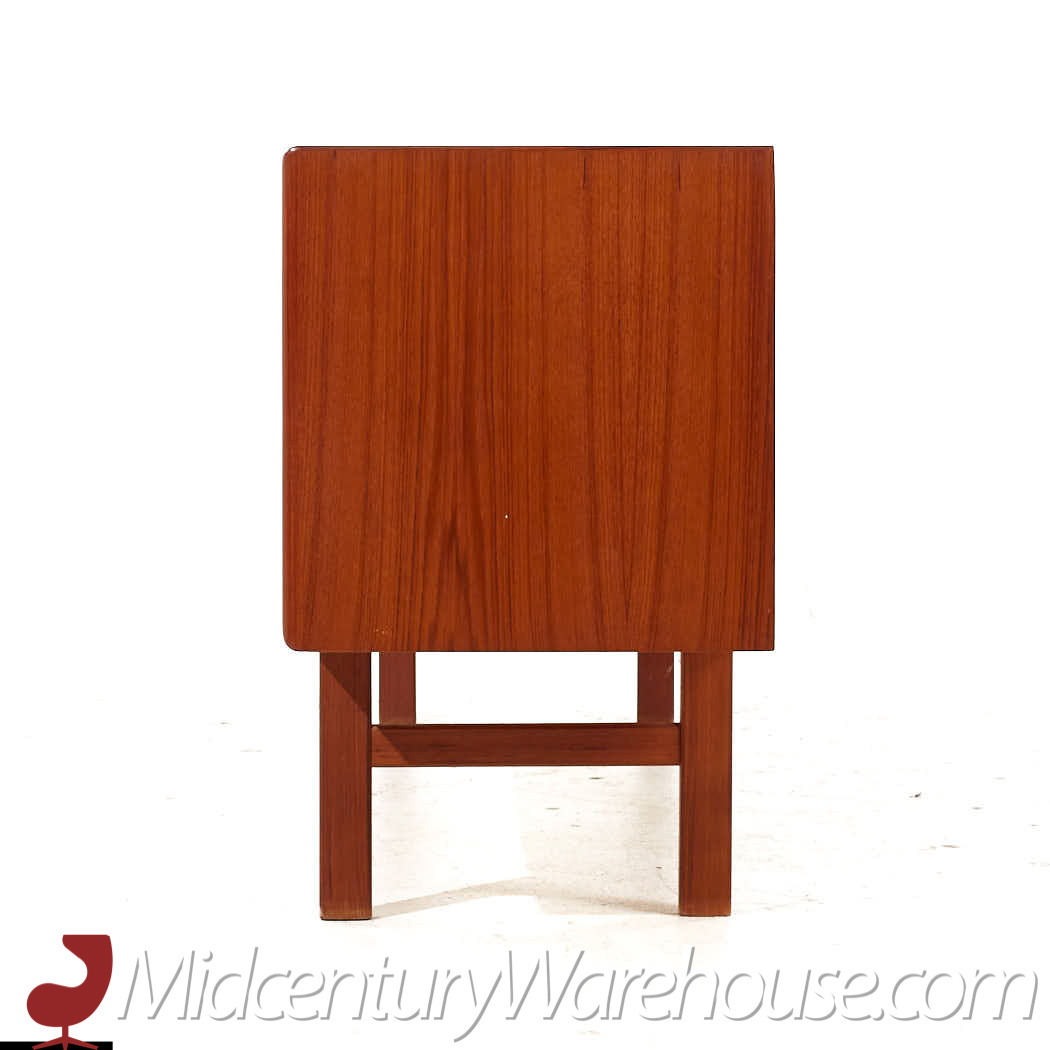 bernhardt pedersen style danish teak tambour door credenza and hutch