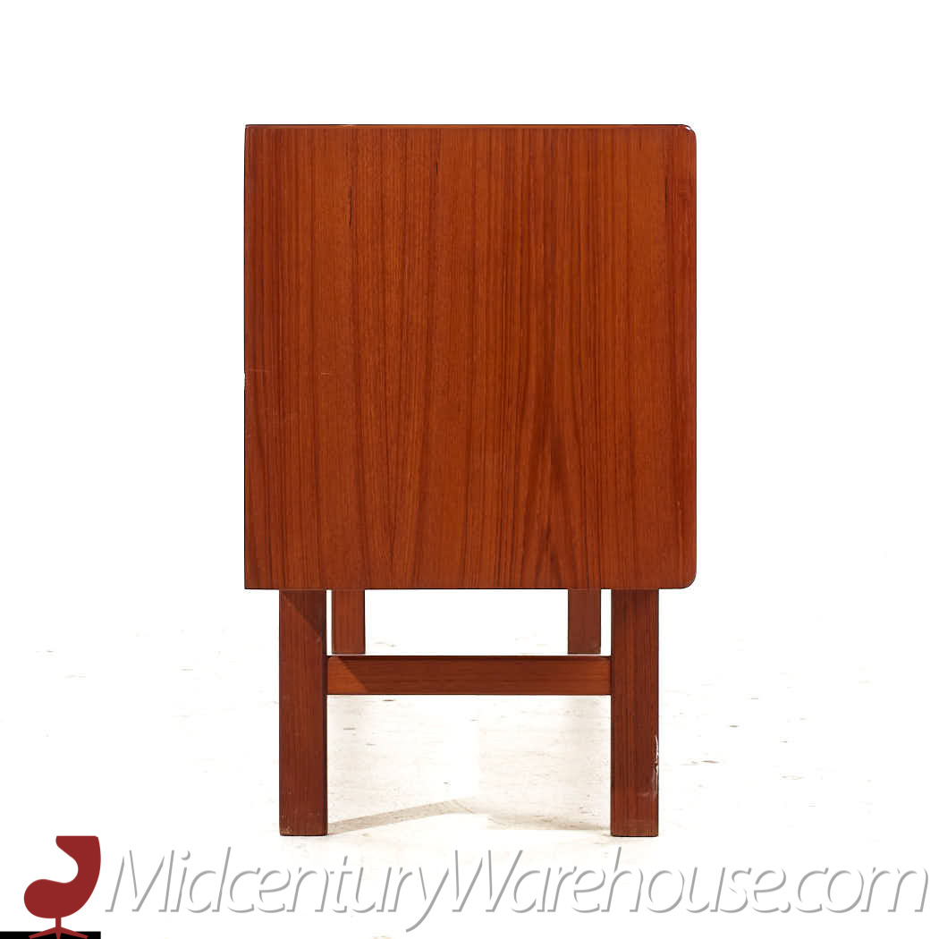 bernhardt pedersen style danish teak tambour door credenza and hutch