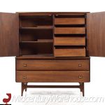 Broyhill Brasilia Mid Century Walnut Gentlemans Chest Dresser