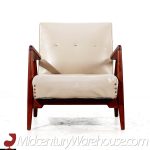 Jens Risom Mid Century Model U430 Walnut Lounge Chair