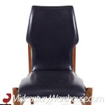 Lane First Edition Mid Century Walnut Dining Chairs - Set of 8