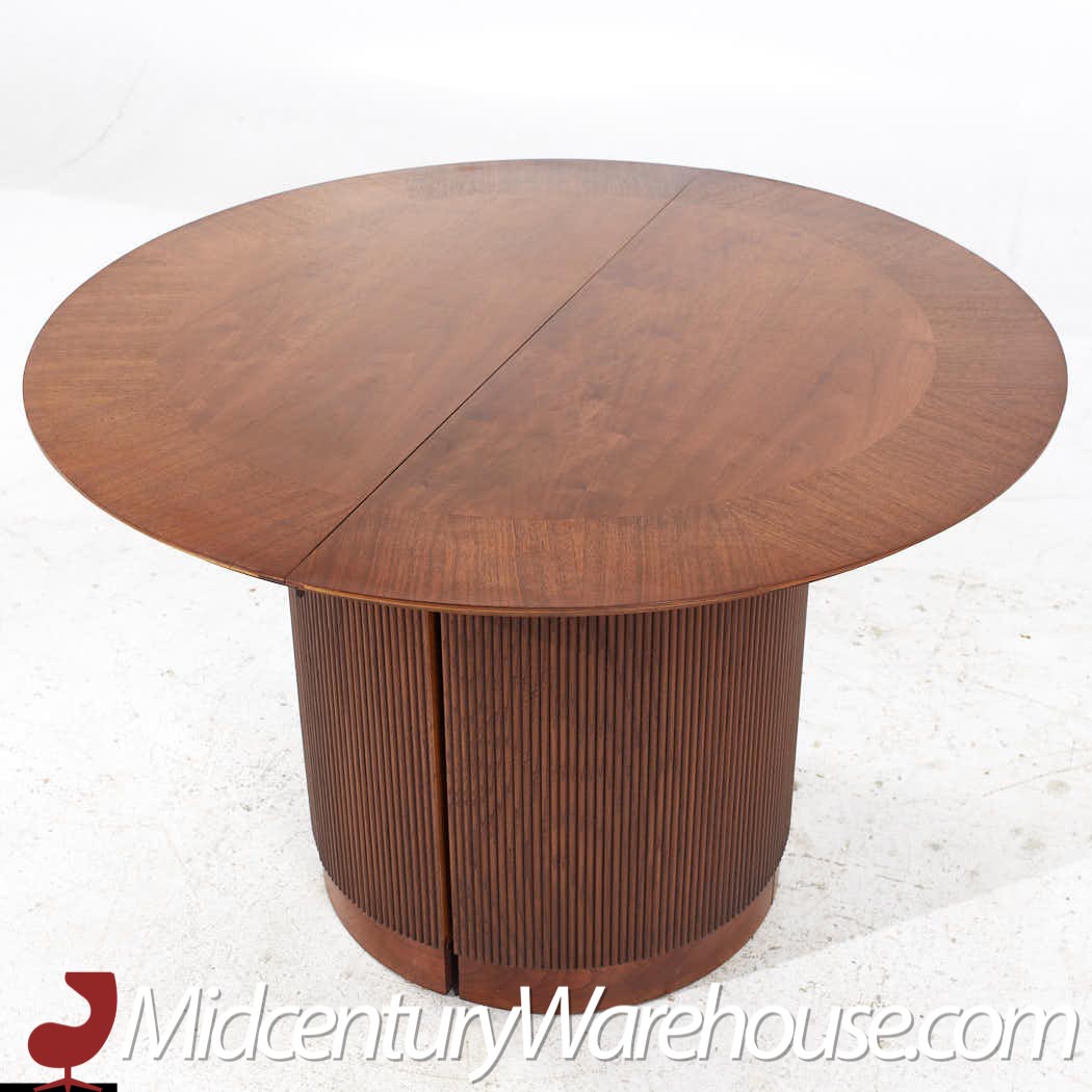 Lane First Edition Mid Century Walnut Expanding Table with 1 Leaf