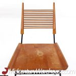 Paul Mccobb for Winchendon Mid Century Maple and Iron Model 1533 Shovel Chair - Pair