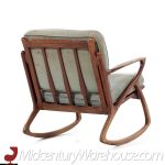 poul jensen style mid century walnut rocking chair