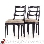 Svante Skogh for Seffle of Sweden Mid Century Ebonized Dining Chairs - Set of 4