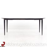 Svante Skogh for Seffle of Sweden Mid Century Ebonized and Rosewood Expanding Dining Table with 3 Leaves