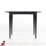 Svante Skogh for Seffle of Sweden Mid Century Ebonized and Rosewood Expanding Dining Table with 3 Leaves