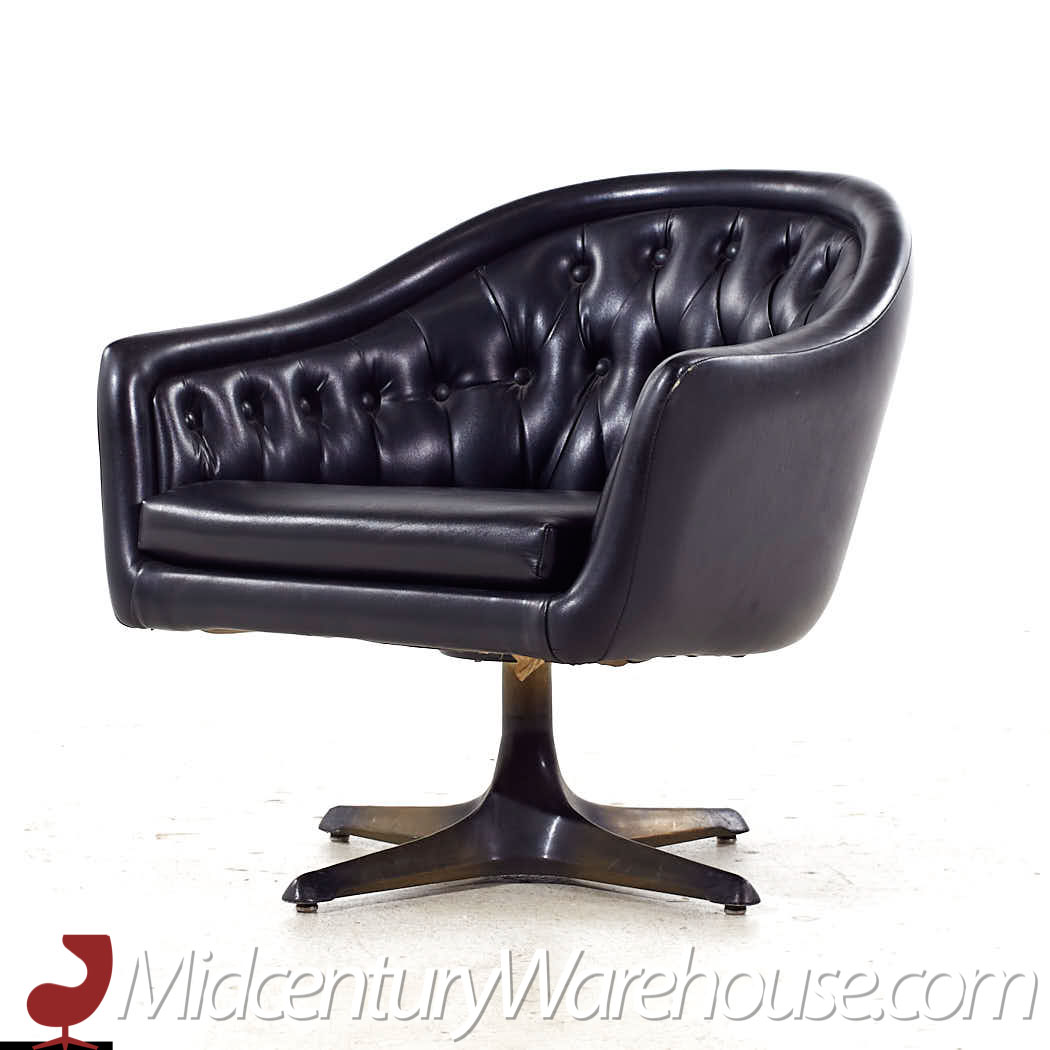 Vintage swivel lounge discount chair